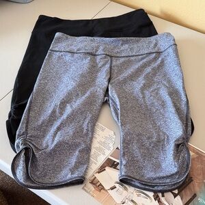 Gray and Black Athletic Shorts